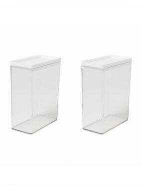 Brightroom 4.3 Qt Plastic Food Storage Canister - Set of 2